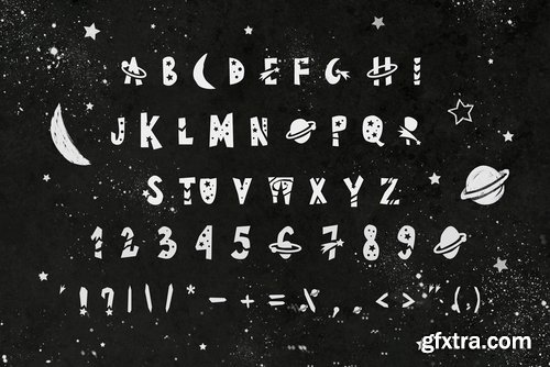 CM - Spacef Font + Bonus Font & Patterns 2380014