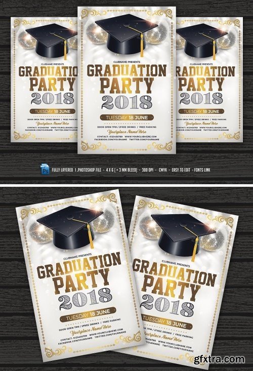 CM - Graduation Party Flyer Template 1550521