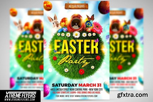 CreativeMarket Easter Party Flyer Template 2325304