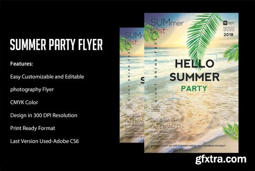 CreativeMarket Summer Flyer 2318288