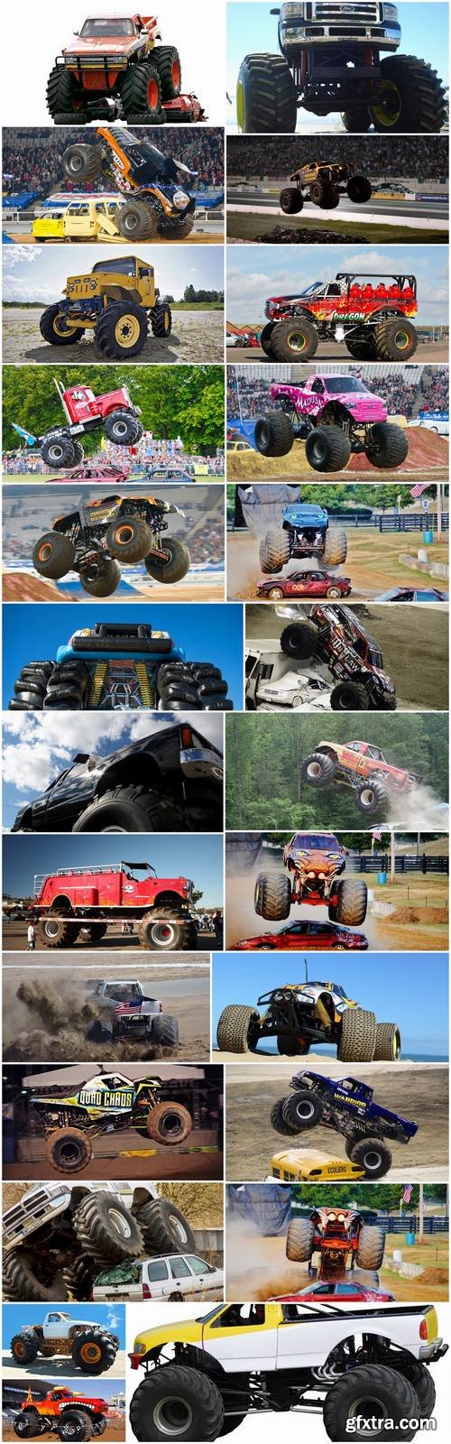 Monster truck lorry car on big wheels bigfoot 25 HQ Jpeg