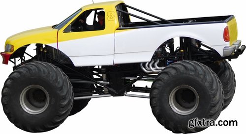 Monster truck lorry car on big wheels bigfoot 25 HQ Jpeg