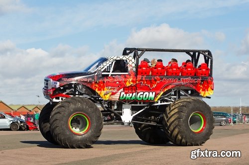 Monster truck lorry car on big wheels bigfoot 25 HQ Jpeg