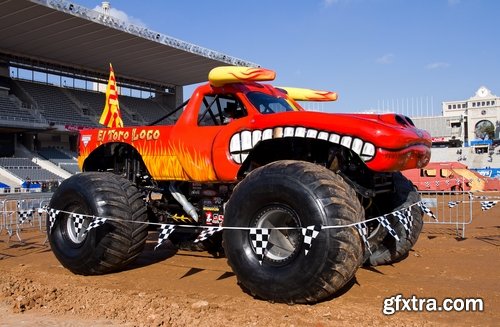 Monster truck lorry car on big wheels bigfoot 25 HQ Jpeg