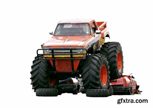 Monster truck lorry car on big wheels bigfoot 25 HQ Jpeg