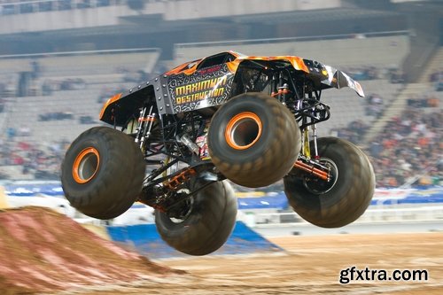 Monster truck lorry car on big wheels bigfoot 25 HQ Jpeg