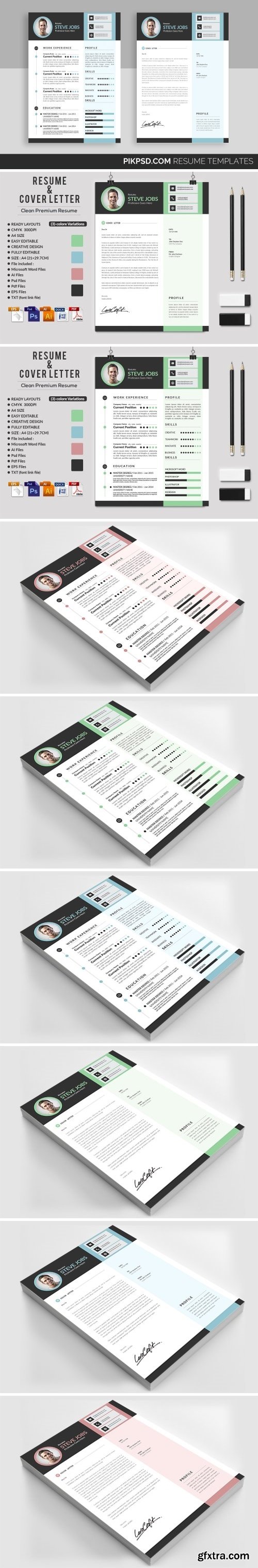 CM - Clean & Bright CV Resume Template 2170747