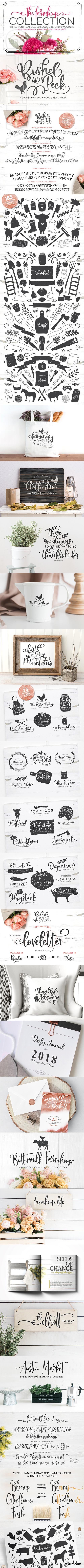 CreativeMarket - The Farmhouse Collection Bundle 2418201