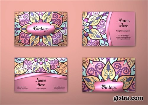 Vector image flyer banner brochure business card 24-25 EPS