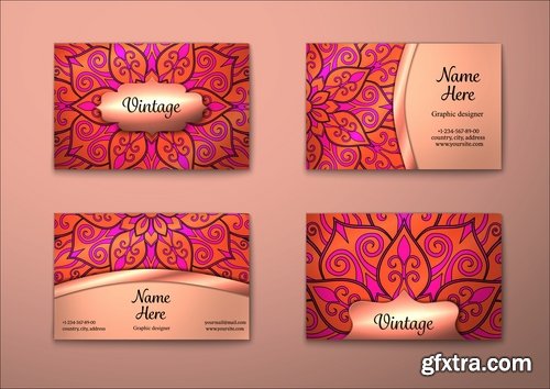 Vector image flyer banner brochure business card 24-25 EPS