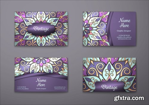 Vector image flyer banner brochure business card 24-25 EPS