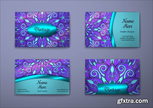 Vector image flyer banner brochure business card 24-25 EPS