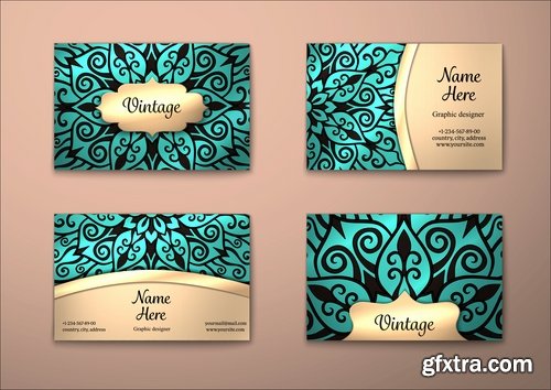 Vector image flyer banner brochure business card 24-25 EPS