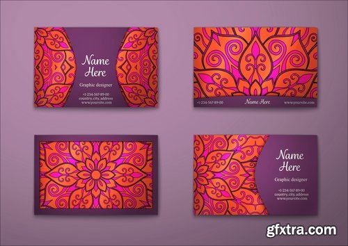 Vector image flyer banner brochure business card 24-25 EPS