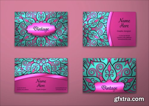 Vector image flyer banner brochure business card 24-25 EPS