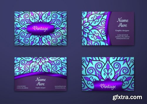 Vector image flyer banner brochure business card 24-25 EPS