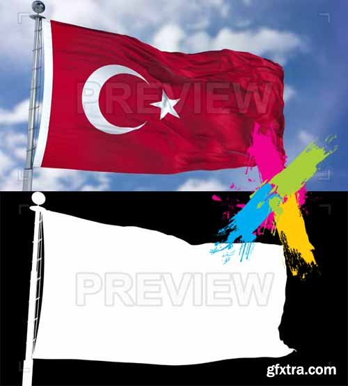 Turkey Flag Animation - Motion Graphics 74445