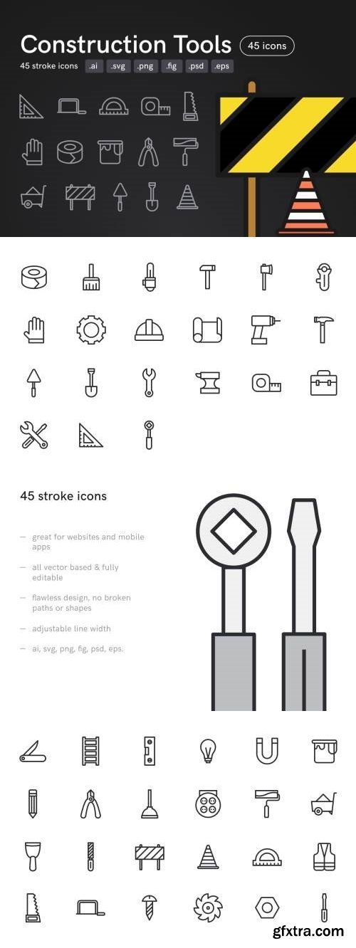 Construction Tools Icons