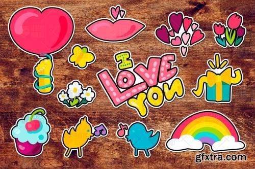 Romantic Love Patches Set