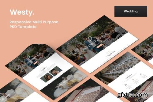 Westy Wedding & Wedding Planner PSD Template