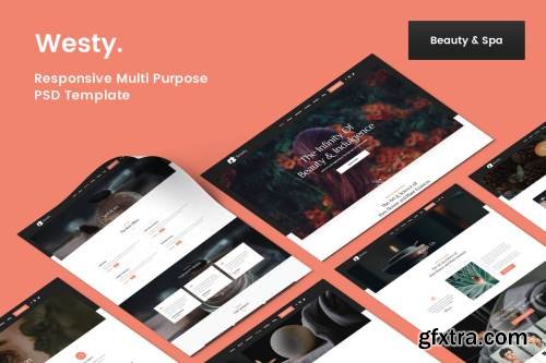 Westy Beauty and Spa PSD Template