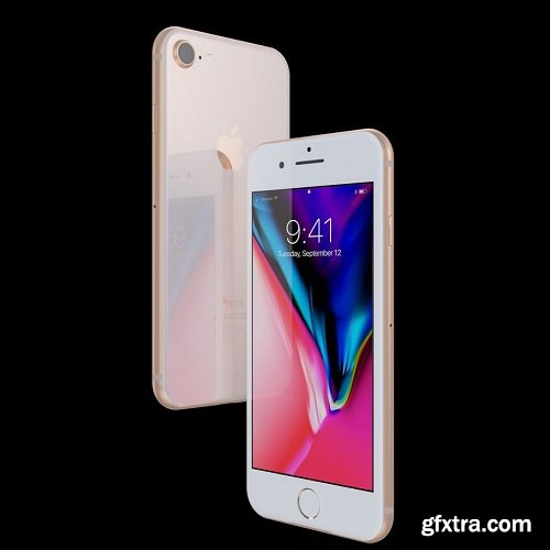 Apple iPhone 8 and 8Plus 3d Model