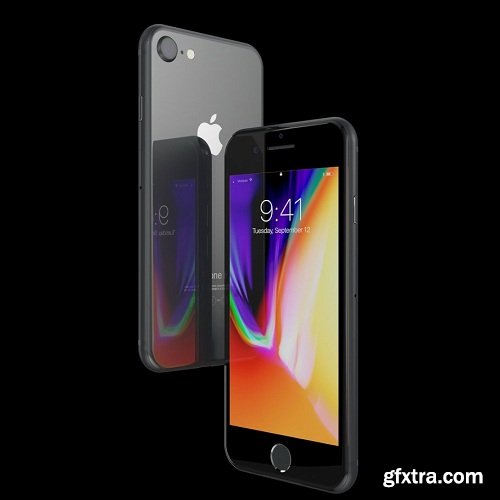 Apple iPhone 8 and 8Plus 3d Model