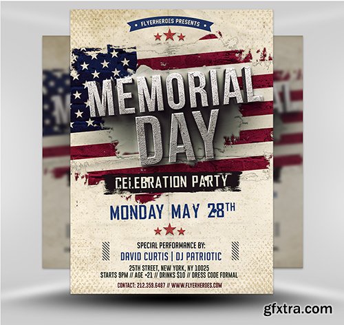 Memorial Day Flyer Template v2