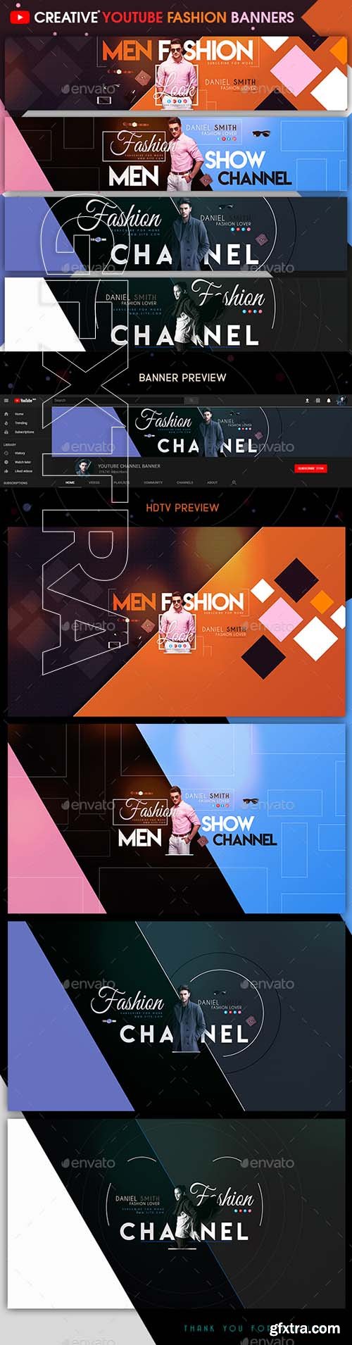 GraphicRiver - Creative Fashion YouTube Banners 21666356