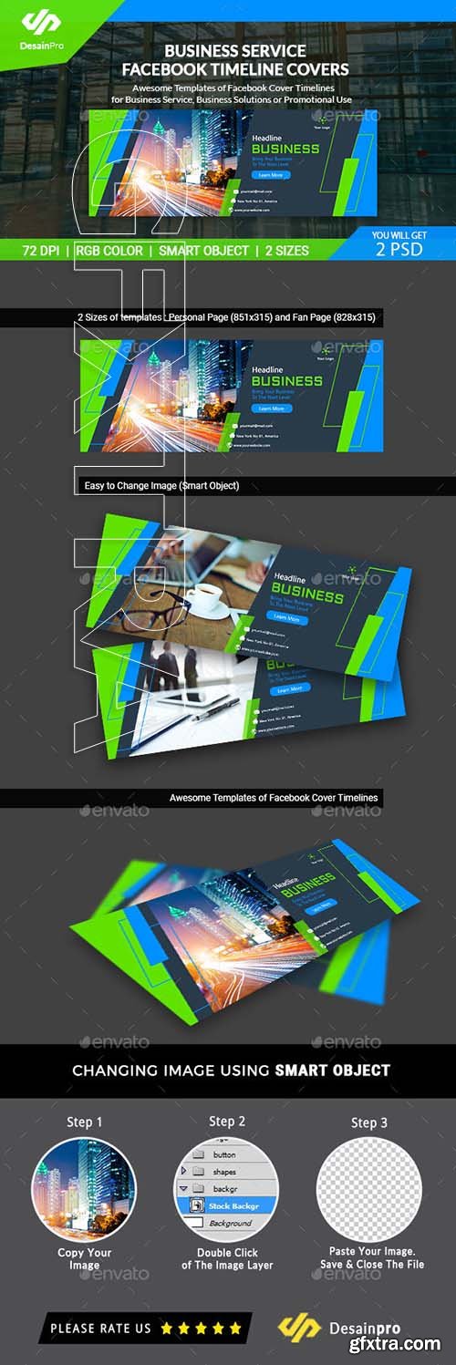 GraphicRiver - Business Service FB Timeline Covers 21668337