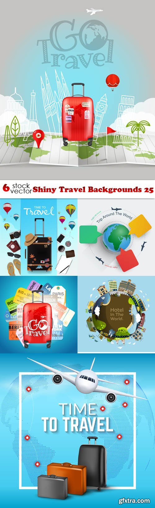 Vectors - Shiny Travel Backgrounds 25