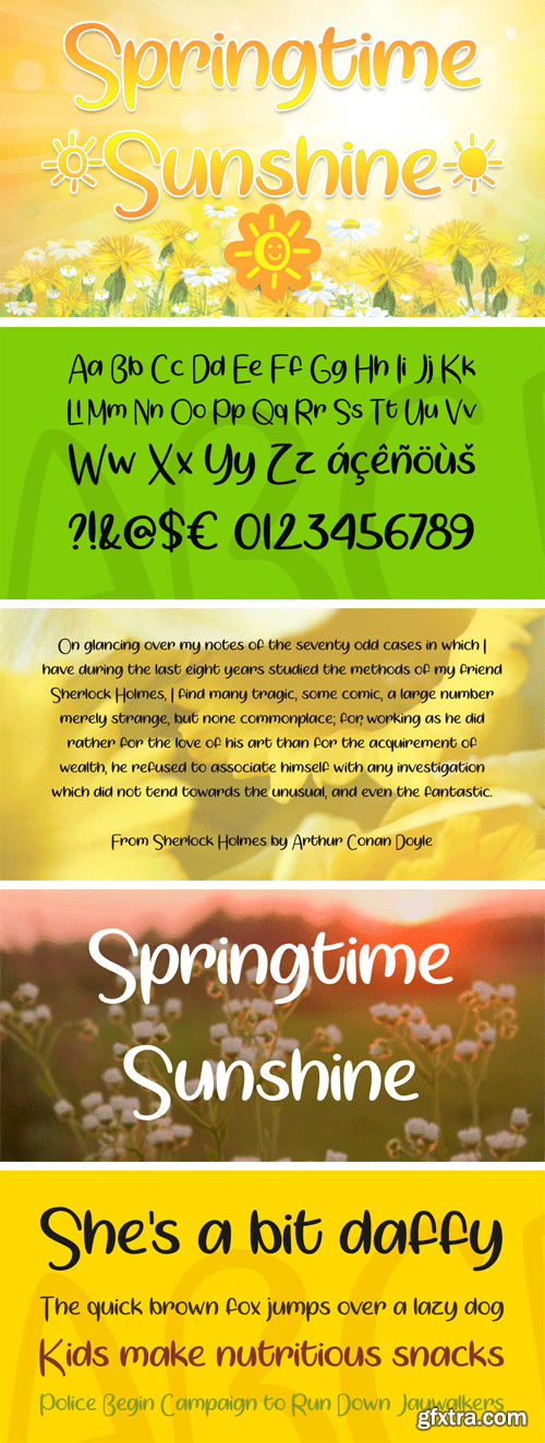 Springtime Sunshine Font