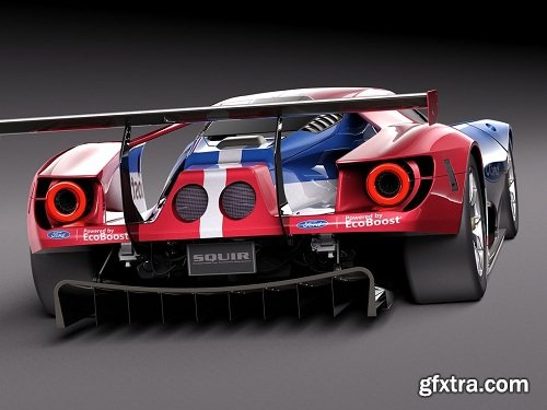 Ford GT LM GTE Le Mans 2017 Race Car