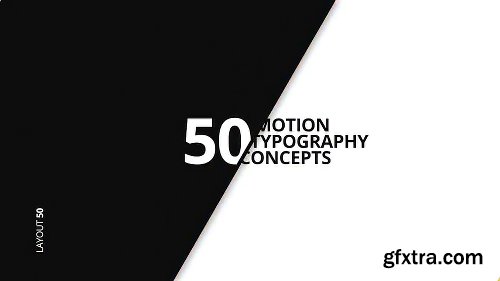 Videohive 50 Motion Typography Concepts 21141394