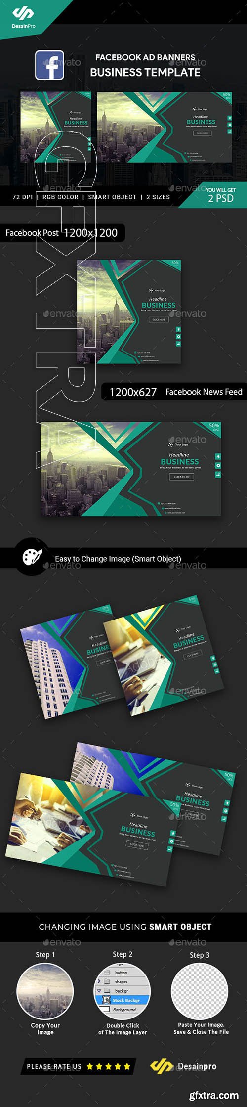 GraphicRiver - Corporate Business FB Ad Banners - AR 21666311