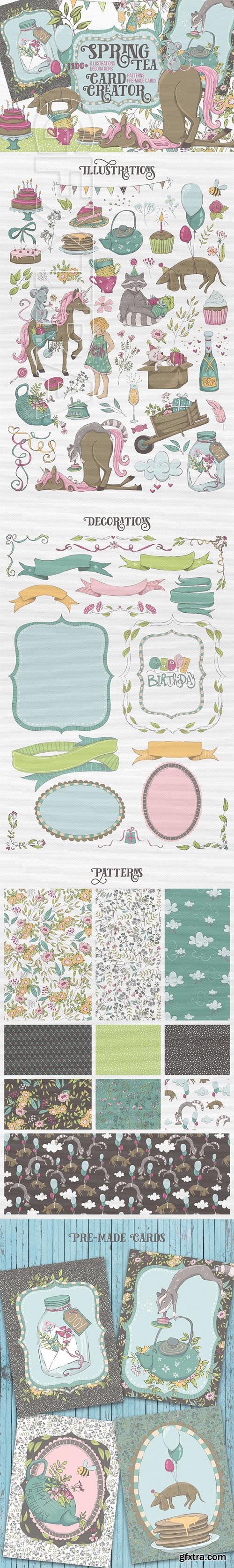 CreativeMarket - SpringTea Card Creator 2414427