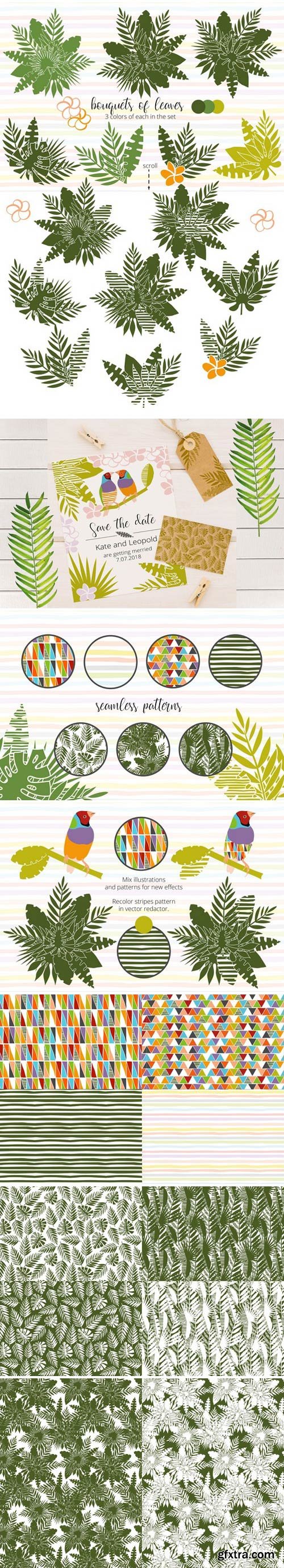 CM - Tropical dreams.Clipart and patterns 2352330