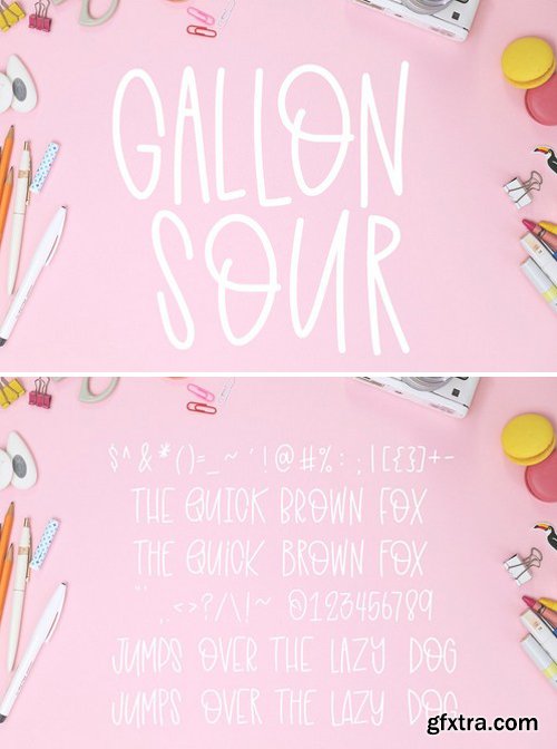 CM - Gallon Sour - Handwritten Font 2357505