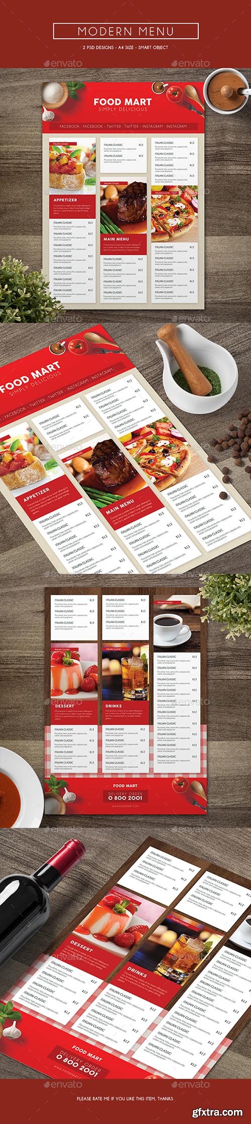 Modern Menu 13534334