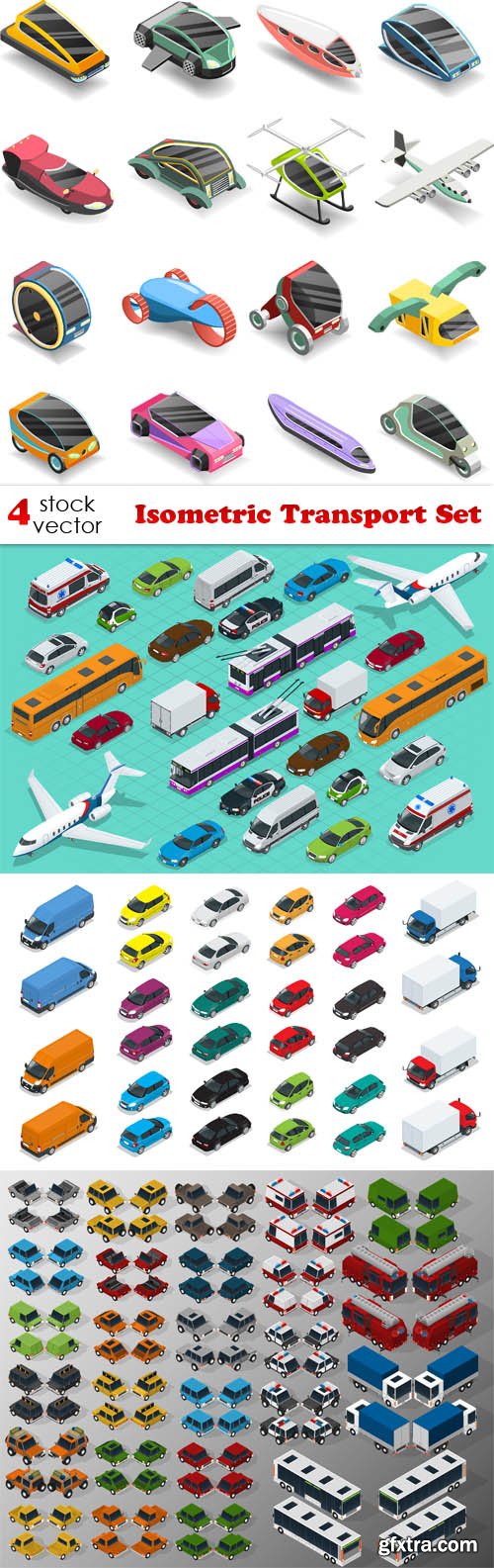 Vectors - Isometric Transport Set