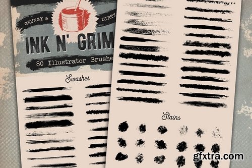 CM - 80 Dry Ink Illustrator Brushes 1974725