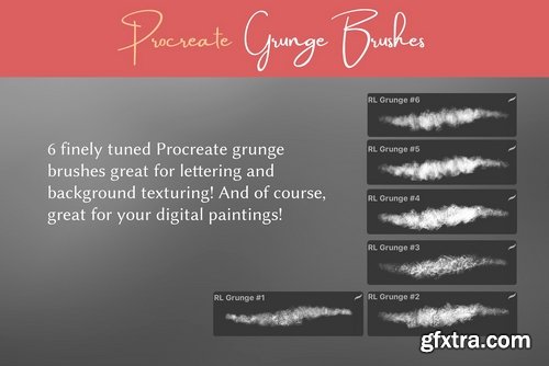 CM - Procreate Grunge Brush Pack 2381593