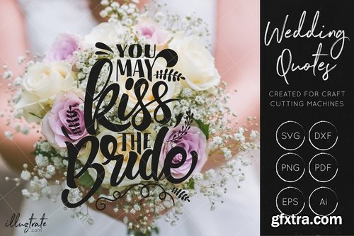 CM - Wedding SVG Cut File Bundle 2353280