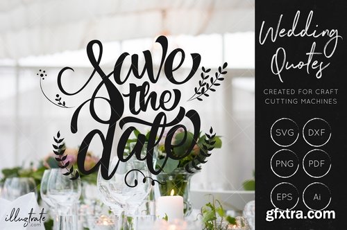 CM - Wedding SVG Cut File Bundle 2353280