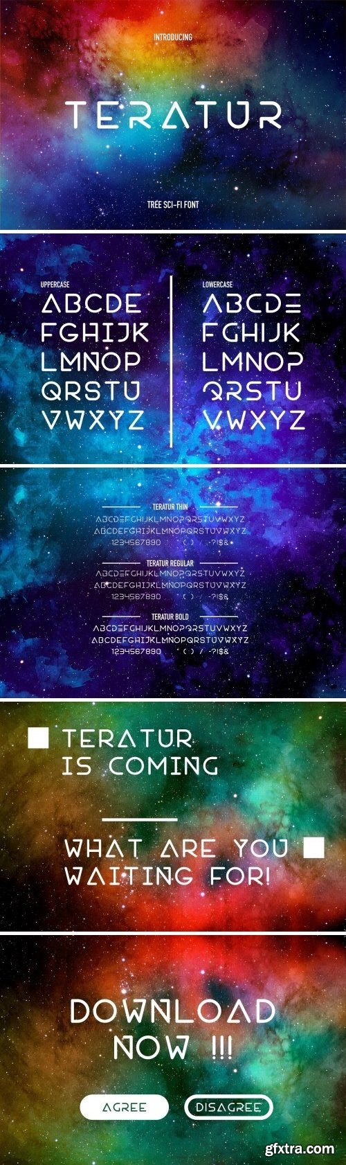 CM - Teratur Typeface ( 3 Font) 2078911