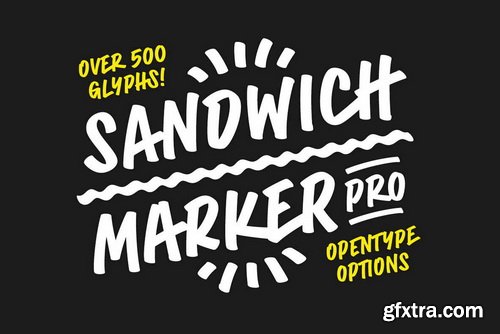 Sandwich Marker Pro Font