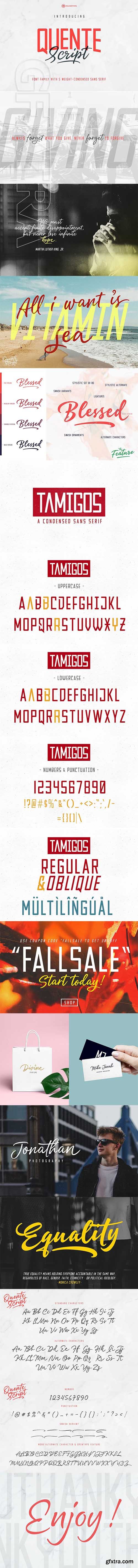 CreativeMarket - Quente Script + Tamigos Sans 2417608