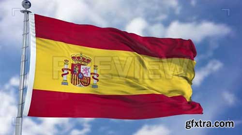 Spain Flag Animation - Motion Graphics 74378