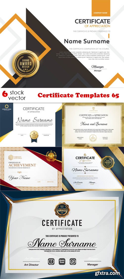 Vectors - Certificate Templates 65