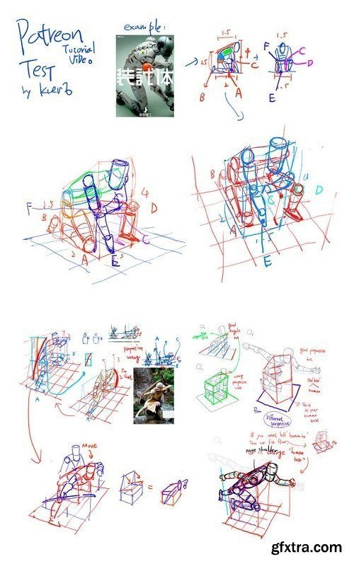 Gumroad - How to draw human body in perspective